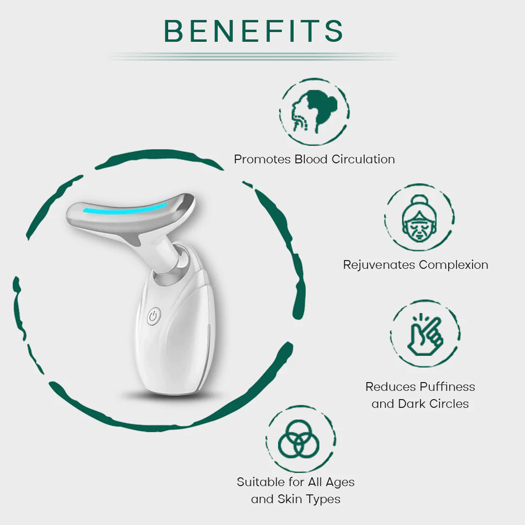 Rejuvenate Your Skin with the Neck & Face Lifting LED Therapy Device